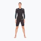 Pianka triathlonowa damska 2XU Swimrun 1 3 mm black/aquarius teal print