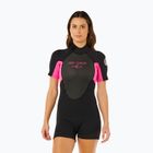 Pianka do pływania damska Rip Curl Omega 2/2 mm Back Zip Springsuit black/pink