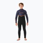 Pianka do pływania dziecięca Rip Curl Flashbomb 4/3 mm Chest Zip purple night