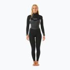 Pianka do pływania damska Rip Curl Dawn Patrol 4/3 mm Chest Zip Sublimed black/black/multi