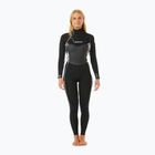 Pianka do pływania damska Rip Curl Dawn Patrol 4/3mm Chest Zip Sublimed black/ black/ multi