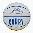 Piłka do koszykówki dziecięca Wilson NBA Player Icon Mini Curry white rozmiar 3
