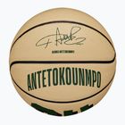 Piłka do koszykówki dziecięca Wilson NBA Player Icon Mini Giannis green/beige rozmiar 3