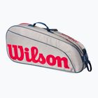 Torba tenisowa dziecięca Wilson Junior 3 Pack grey/red