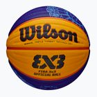 Piłka do koszykówki Wilson Fiba 3x3 Game Ball Paris Retail 2024 blue/yellow rozmiar 6