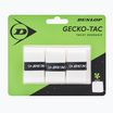 Owijka do rakiet squash Dunlop Gecko-Tac Overgrip 3 szt. white