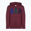 Bluza dziecięca GAP V-Fall Fash Logo FZ deep garnet red