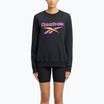Bluza damska Reebok Identity Big Logo Fleece Crew black/purple rave/electric amber