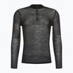Longsleeve termoaktywny męski Smartwool Intraknit Merino 200 1/4 Zip black/white