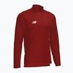 Bluza piłkarska dziecięca New Balance Training 1/4 Zip Knitted burgundy