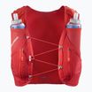 Kamizelka do biegania Salomon Advance Skin 12 Set flame scarlet/haude red
