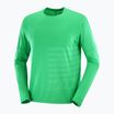 Longsleeve do biegania męski Salomon Sense Aero Tee GFX parakeet/spearmint
