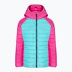 Kurtka dziecięca Columbia Powder Lite Hooded geyser/pink ice