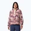 Bluza polarowa damska Columbia Helvetia II Printed Cropped Half Snap fig pasteled/multi