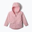 Kurtka przeciwdeszczowa dziecięca Columbia Rainy Trails II Fleece satin pink