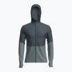 Bluza trekkingowa męska icebreaker Merino 200 RealFleece Descender Zip Hoodie abyss/blue ash/black