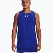 Koszulka koszykarska męska Under Armour Baseline Cotton Tank royal/white