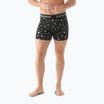 Bokserki termoaktywne męskie Smartwool Merino Print Boxer Brief black gone camping