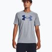 Koszulka męska Under Armour Big Logo Fill steel light heather/black/royal