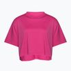 Koszulka treningowa damska Under Armour Campus Boxy Crop astro pink/black