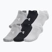 Skarpety Under Armour Essential No Show 6 Pack black/black/halo gray