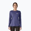 Longsleeve damski Patagonia Cap Cool Merino Blend Graphic imagine moon: solstice purple