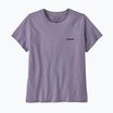 Koszulka damska Patagonia P-6 Logo Responsibili-Tee concrete purple
