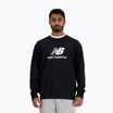 Bluza męska New Balance Stacked Logo French Terry Crew black