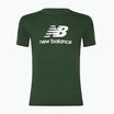 Koszulka męska New Balance Stacked Logo night watch green