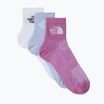 Skarpety The North Face Multi Sport Cush Quarter Sock 3 pary tnf white/purple