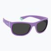 Okulary przeciwsłoneczne dziecięce Polaroid PLD 8064/S violet/grey polarized