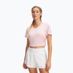 Koszulka treningowa damska Under Armour Tech V-Twist prime pink/white