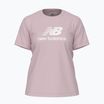 Koszulka damska New Balance Jersey Stacked Logo T-Shirt rosesugar