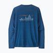 Longsleeve męski Patagonia Cap Cool Daily Graphic Shirt '73 skyline/clement blue x-dye