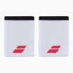 Frotki na nadgarstek Babolat Logo Jumbo Wristband 2 szt. white/strike red