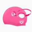 Zestaw dziecięcy arena Pool Okulary + Czepek fuchsia clear/fuchsia white