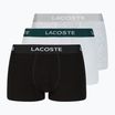 Bokserki Lacoste 5H3389 NUA 3 pary black/white/silver chine