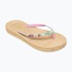 Japonki damskie ROXY South Beach III green/pink