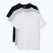 Koszulka męska Lacoste TH9010 3-pak white/silver chine/black