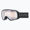 Gogle narciarskie UVEX Xcitd V black matt/mirror silver clear