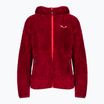 Bluza polarowa dziecięca Salewa Puez Highloft 2 PL Hooded syrah/fluo coral