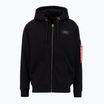 Bluza męska Alpha Industries Back Print Zip black