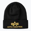 Czapka Alpha Industries 3D black/yellow gold