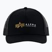 Czapka z daszkiem męska Alpha Industries Label Trucker black