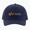 Czapka z daszkiem męska Alpha Industries Label Trucker rep.blue
