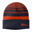 Czapka zimowa dziecięca Jack Wolfskin Stripy Knit night blue