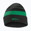 Czapka zimowa dziecięca Jack Wolfskin Stripy Knit slate green/mystic
