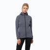 Bluza trekkingowa damska Jack Wolfskin Kolbenberg Hooded FZ dolphin