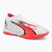 Buty piłkarskie dziecięce PUMA Ultra Match LL IT + Mid puma white/puma black/fire orchid