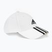 Czapka z daszkiem adidas Baseball 3-Stripes Cotton Twill white/ black